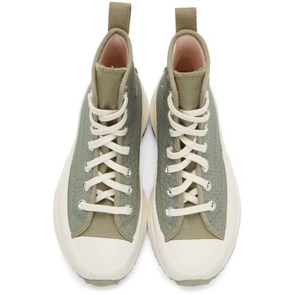 **SOLD** CONVERSE KHAKI RUN STAR HIKE HI SNEAKERS - Picture 2 of 8